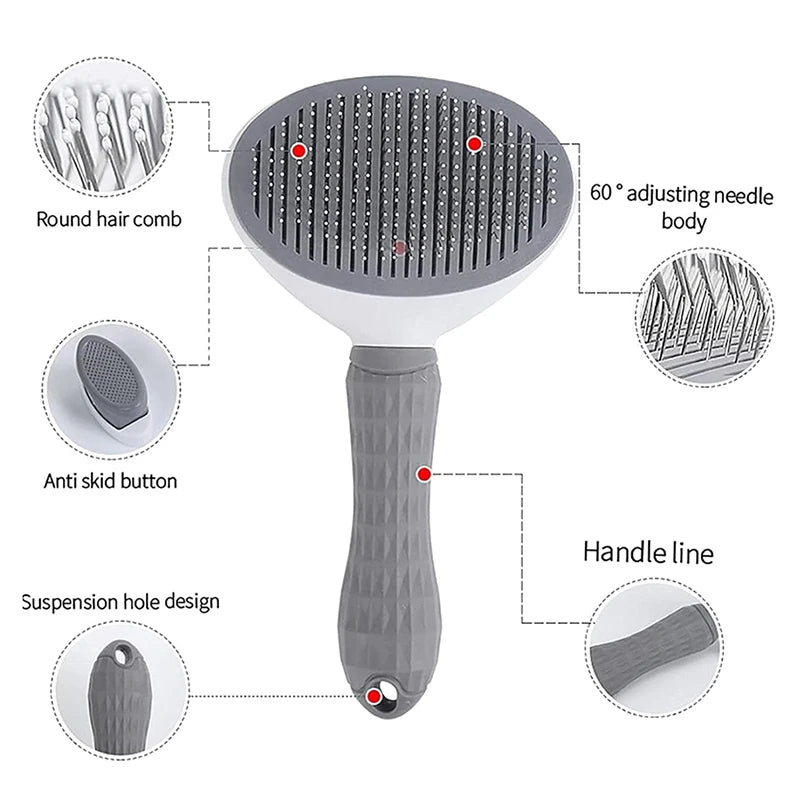 New Pet for Cat Combing Special Comb Long-Haired Dog to Remove Floating Hair Needle Comb Pet Dog Combing Brush Pet Supplies